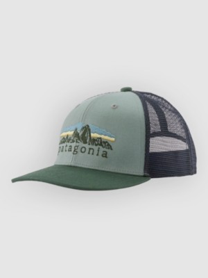 Patagonia Trucker Kids Cap Fitz Roy Foothills/cvr Gn