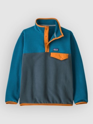 Patagonia Lw Synch Snap Kids Sweater Blauw