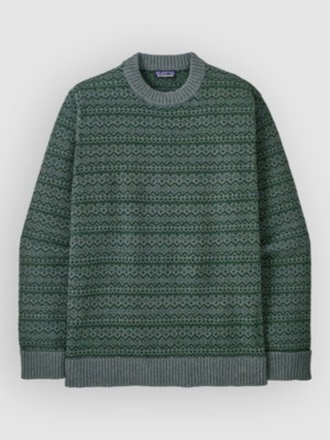 Patagonia Recycled Wool-Blend Gebreide Trui Blauw