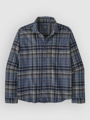 Patagonia LW Fjord Flannel Shirt Marineblauw