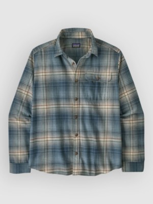Patagonia LW Fjord Flannel Shirt Blauw