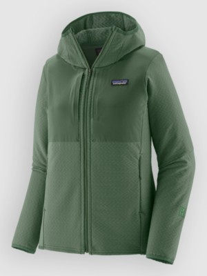 Patagonia R2 Crossstrata Hoody Jas Groen