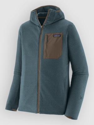 Patagonia R1 Air Full-Zip Hoody Fleece Jas Blauw