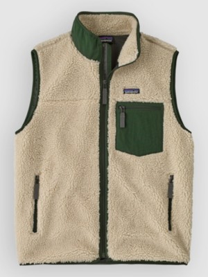 Patagonia Classic Retro-X Bodywarmer Dark Natur W/treeline Grn