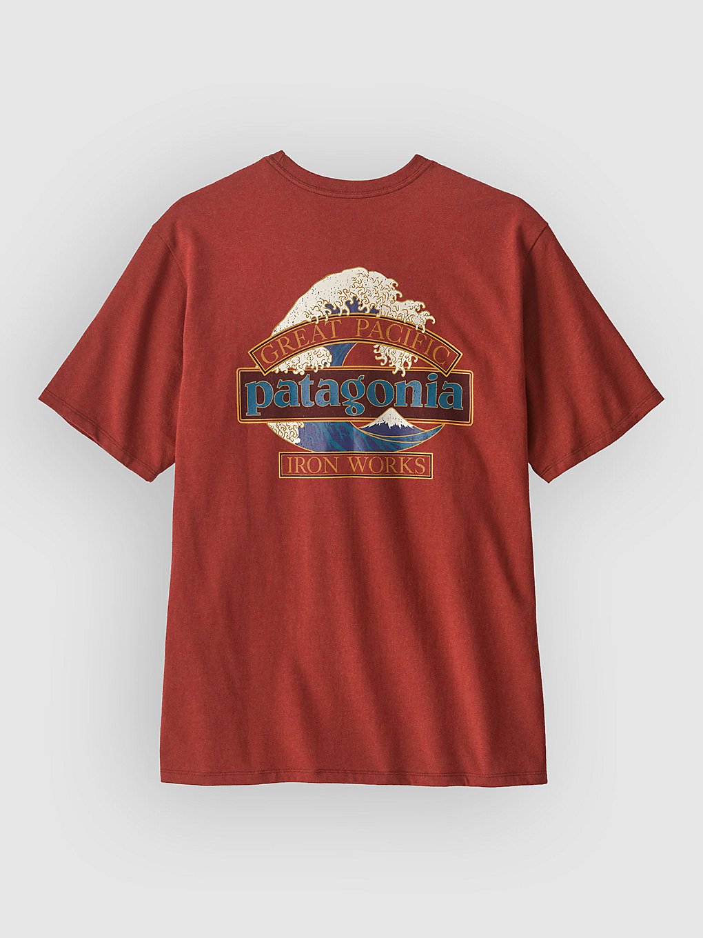 Patagonia Great Waves Responsibili- T-Shirt Rood