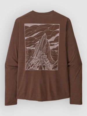 Patagonia Cap Cool Daily Cloud Crag Longsleeve Lycra Berm Brn/lt Berm Brn Xdye