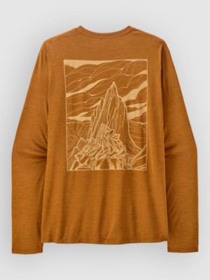 Patagonia Cap Cool Daily Cloud Crag Longsleeve Lycra Cinnamon Brn/dk Cm Brn Xd
