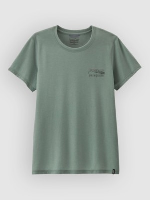 Patagonia Cap Cool Trail Stratapeaks T-Shirt Groen