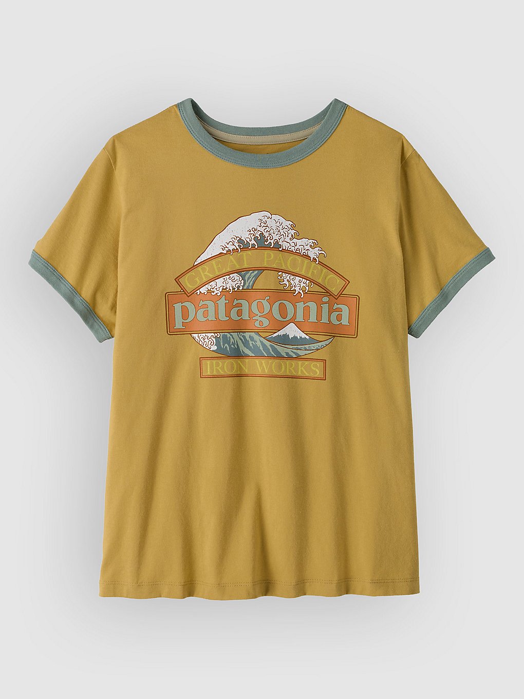 Patagonia Great Waves Ringer T-Shirt Lynx Tan