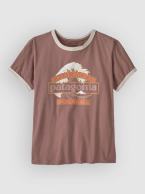 Patagonia Great Waves Ringer T-Shirt Moonrise Taupe
