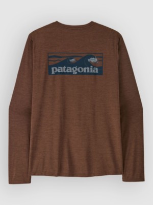 Patagonia Cap Cool Daily Boardshort Logo Longsleeve Berm Brn/lt Berm Brn Xdye