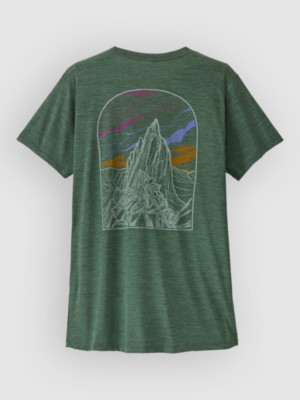 Patagonia Cap Cool Daily Cloud Crag T-Shirt Canopy Grn/lt Cpy Grn Xdy