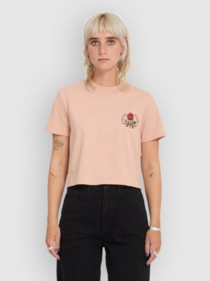 Volcom Dial Crop T-Shirt Misty Rose