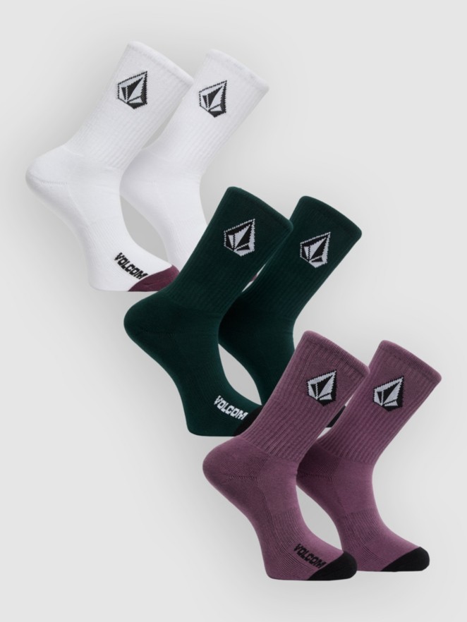 Volcom Full Stone 3 Pk Kids Socken