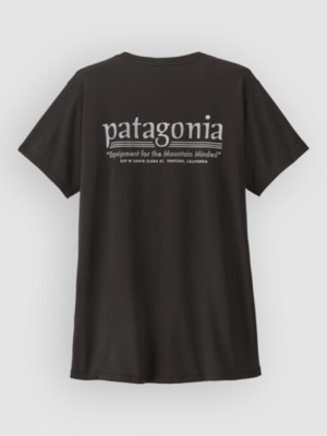 Patagonia Cap Cool Daily Hut Tripper T-Shirt Zwart