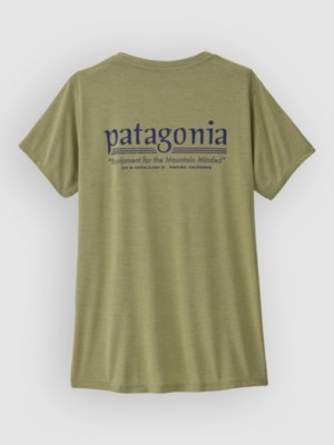 Patagonia Cap Cool Daily Hut Tripper T-Shirt Gumtree Grn/lt Gmt Grn Xd