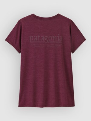Patagonia Cap Cool Daily Hut Tripper T-Shirt Berry Fig/lt Bry Fig Xdye