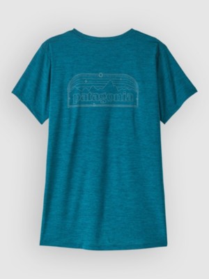 Patagonia Cap Cool Daily P-6 Cosmos T-Shirt Glacial Blu/lt Glacial Xd