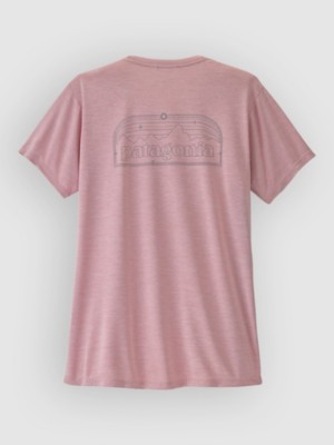 Patagonia Cap Cool Daily P-6 Cosmos T-Shirt Fuzzy Mauve/lt Fzy M Xdye