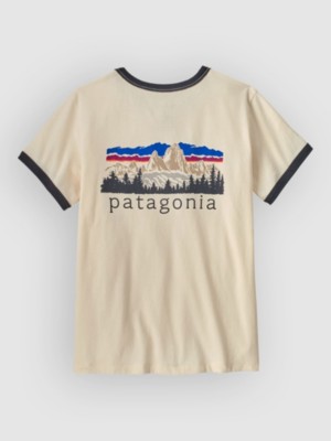 Patagonia Fitz Roy Foothills Ringer T-Shirt Undyed Natural