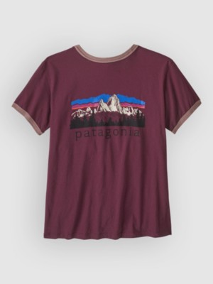 Patagonia Fitz Roy Foothills Ringer T-Shirt Berry Fig