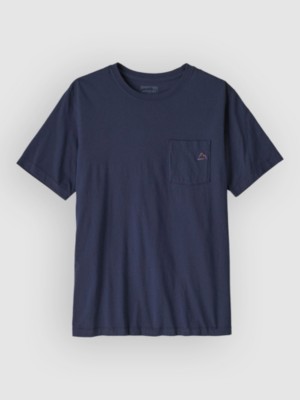 Patagonia Fitz Roy Massif Pocket T-Shirt Blauw