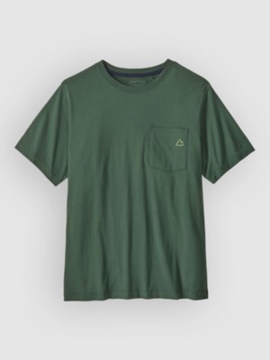 Patagonia Fitz Roy Massif Pocket T-Shirt Groen