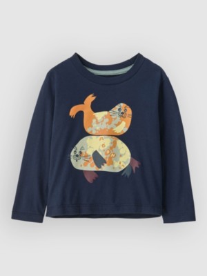 Patagonia Graphic Baby Kids Longsleeve T-Shirt Marineblauw