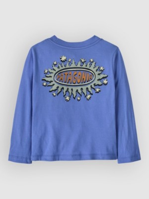 Patagonia Graphic Baby Kids Longsleeve T-Shirt Blauw