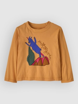 Patagonia Graphic Baby Kids Longsleeve T-Shirt Rope Goats/dried Mango