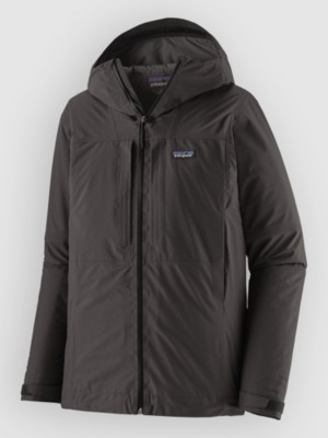 Patagonia Insulated Boulder Fork Rain Jacket Zwart