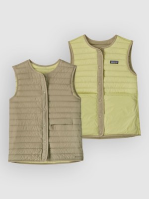 Patagonia Lw Reversible Down Vest Vest Weathered Stone