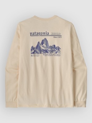 Patagonia Mw Hut Tripper Skyline Longsleeve Undyed Natural