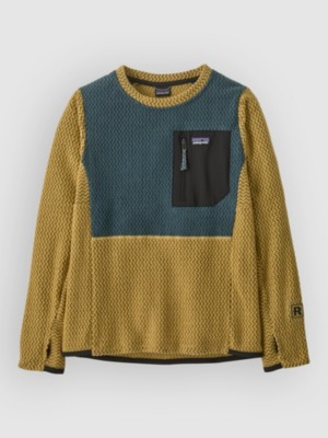 Patagonia R1 Air Crew Kids Sweater patroon Hut Tripper Label