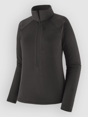 Patagonia R1 Ultralight 1/2 Half-Zip Fleece Trui Zwart