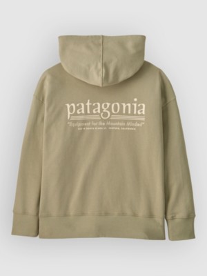Patagonia Sweatshirt Kids Hoodie patroon Hut Tripper/wth Stone