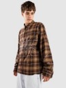 Ninth Hall Rhinestone Boxy Flannel Shirt