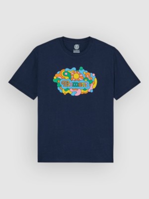 Element Psychswirl T-Shirt Marineblauw