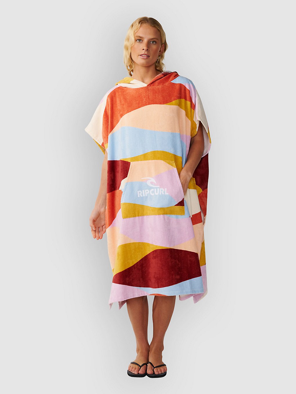Rip Curl Mixed Hooded Surf Poncho patroon Multicolor