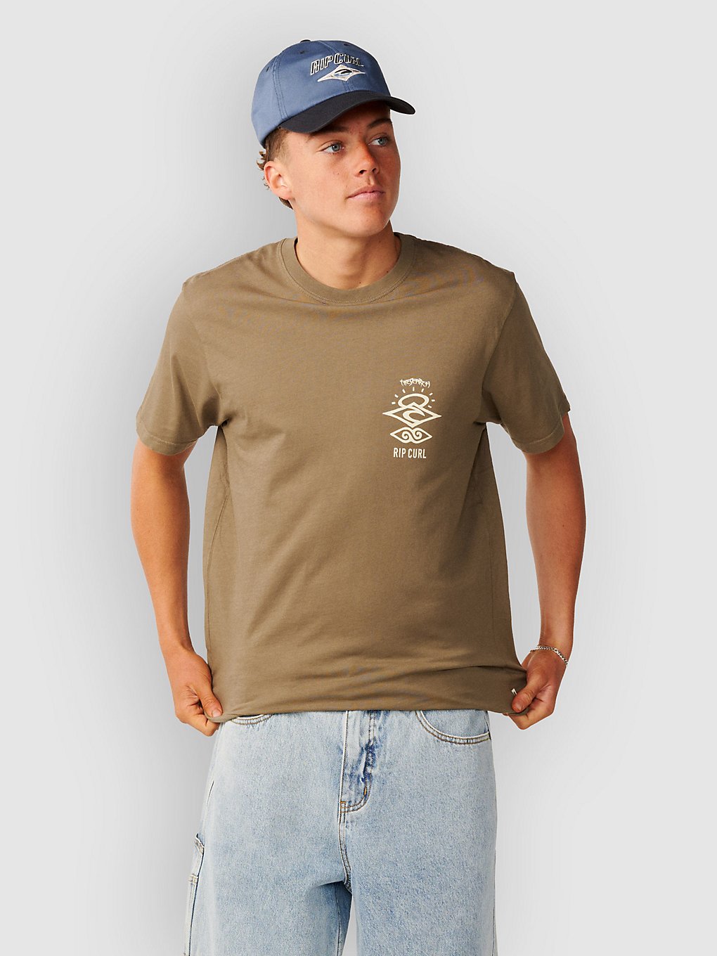 Rip Curl Search Icon T-Shirt Walnut