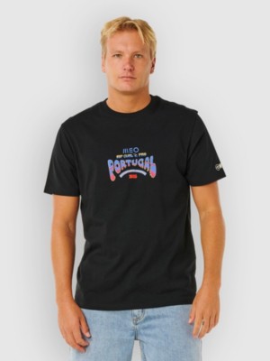 Rip Curl Meo Peniche Pro 2026 Logo T-Shirt Zwart