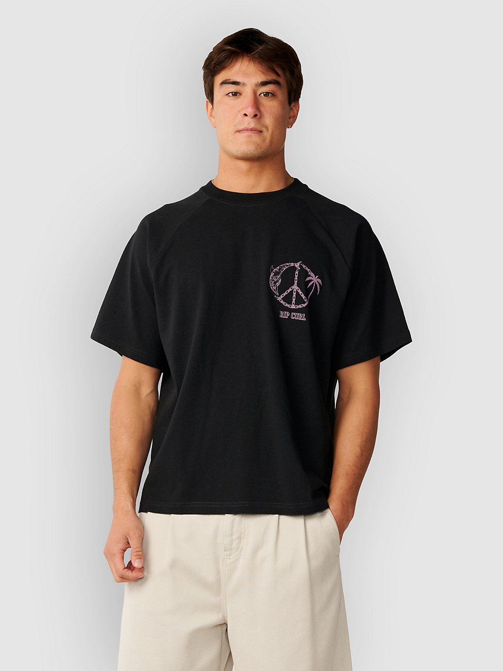 Rip Curl Disorder Dolphin T-Shirt Zwart
