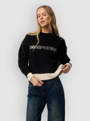 Rip Curl Archive: Script Knit Pullover Zwart