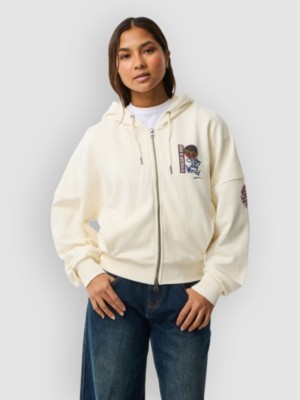 Rip Curl Surf The World Zip Thru Zip Hoodie Bone