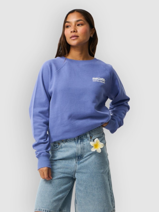 Rip Curl Surf Puff Raglan Relaxed Crew Sweater