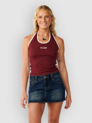 Rip Curl Samba Fitted Halter T-Shirt Dark Plum
