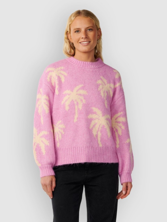 Rip Curl Retro Swell Palm Jacquard Crew Pullover