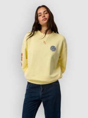 Rip Curl Sg Heritage Oversized Fleece Trui Geel