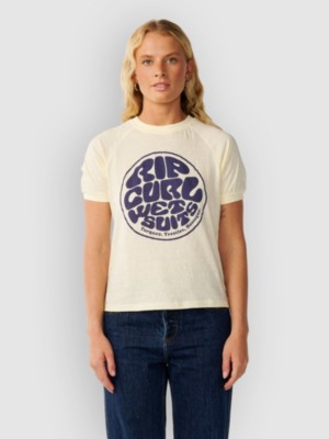 Rip Curl Sg Wettie Ringer T-Shirt Geel