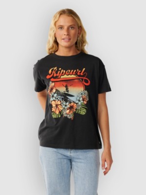 Rip Curl Wave Relaxed T-Shirt Zwart